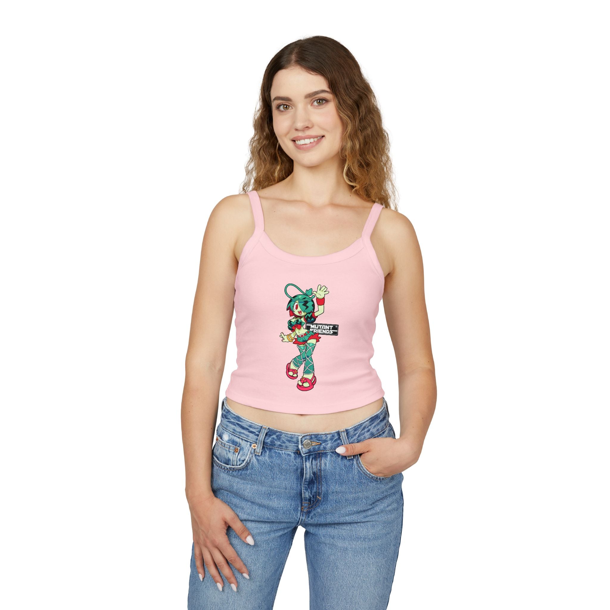 NelNal Mutant friends Spaghetti Strap Tank Top